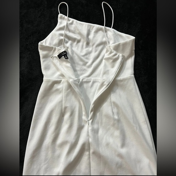 Lulus Party for Two Ivory Asymmetrical Bodycon Mini Dress White Size Medium - Picture 10 of 10